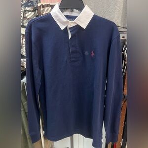 Polo by Ralph Lauren Men's Navy Blue Long Sleeve Shirt